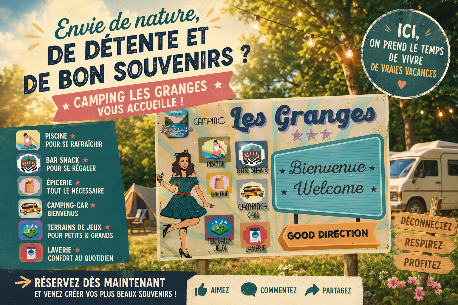 Camping Les Granges à Vayrac